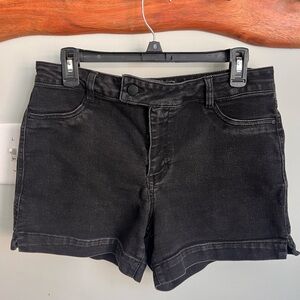 d. jeans Black Jean Shorts with Faded Wash Sz. 12